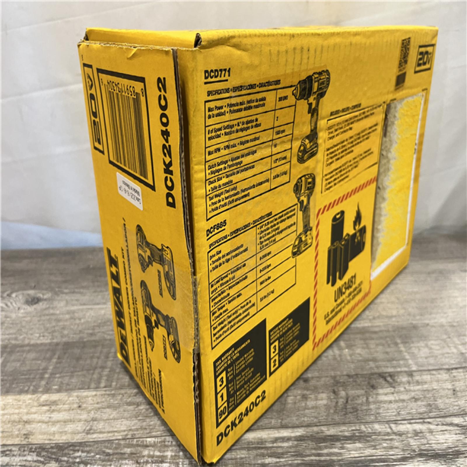 NEW - DEWALT 20V MAX Cordless Drill/Impact 2 Tool Combo Kit
