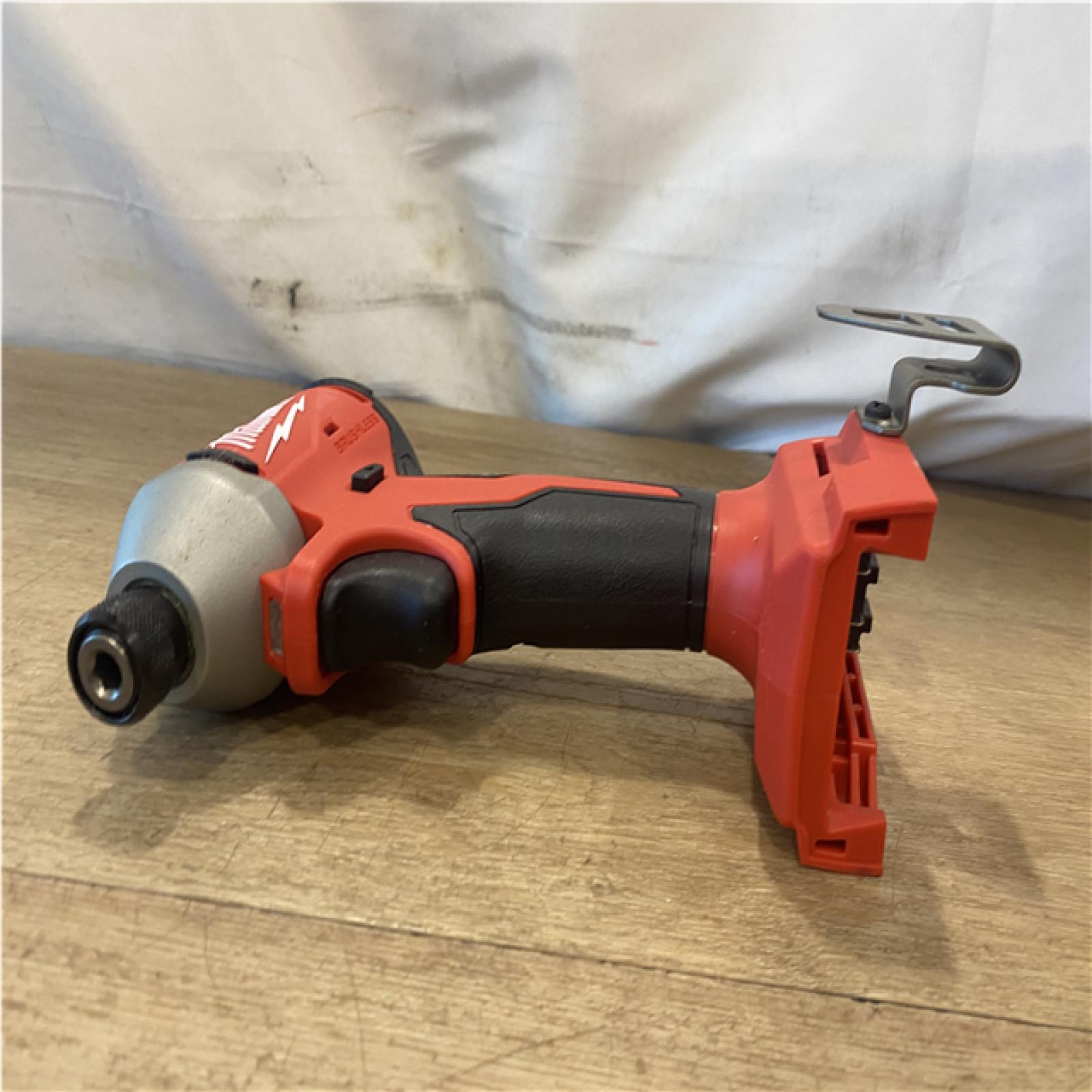 AS-IS Milwaukee  18V Lithium-Ion Brushless Cordless 1/4 in. Compact Impact Driver (Tool Only)