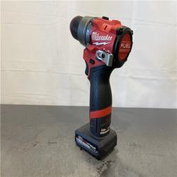 AS-IS - Milwaukee M12 FUEL 12-Volt Lithium-Ion Brushless Cordless 1/2 in. Hammer Drill with High Output 5Ah Battery
