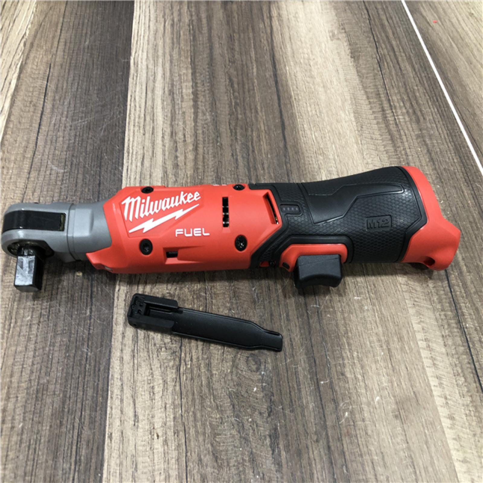 AS-IS Milwaukee FUEL 12V Lithium-Ion 1/2 in. Compact Cordless Ratchet (Tool-Only)