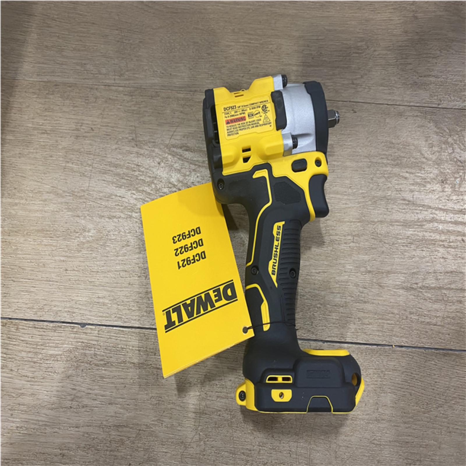 AS-IS DEWALT ATOMIC 20V MAX Cordless Brushless 3/8 in.Variable Speed Impact Wrench (Tool Only)
