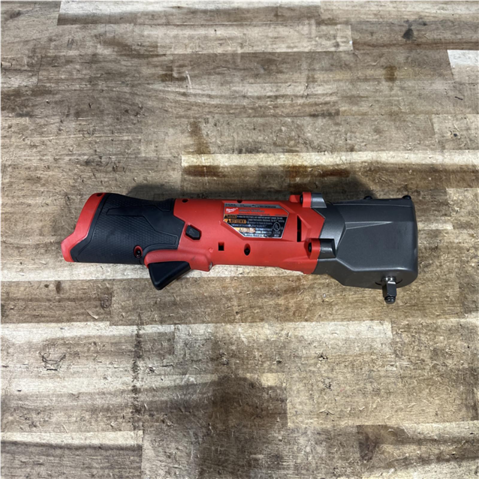 Houston Location AS-IS Milwaukee  FUEL 12V Lithium-Ion Brushless Cordless 3/8 in. Right Angle Impact Wrench (Tool-Only)