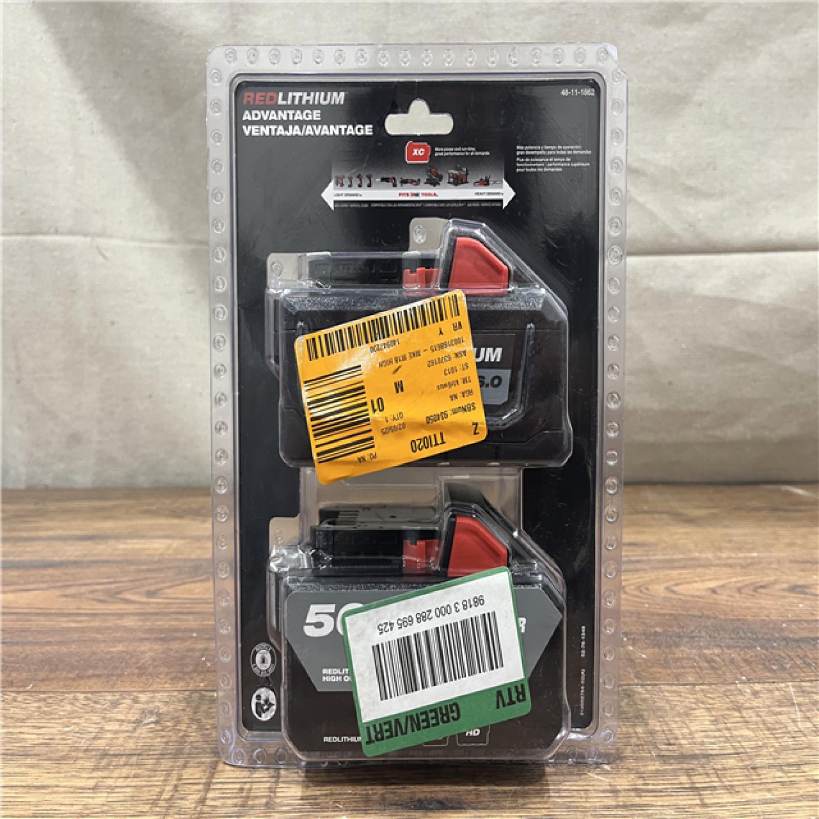 NEW M18 18-Volt Lithium-Ion High Output 6.0Ah Battery Pack (2-Pack)