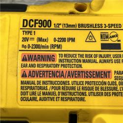 AS-IS DEWALT 20V MAX Lithium-Ion Cordless 1/2 in. Impact Wrench Kit