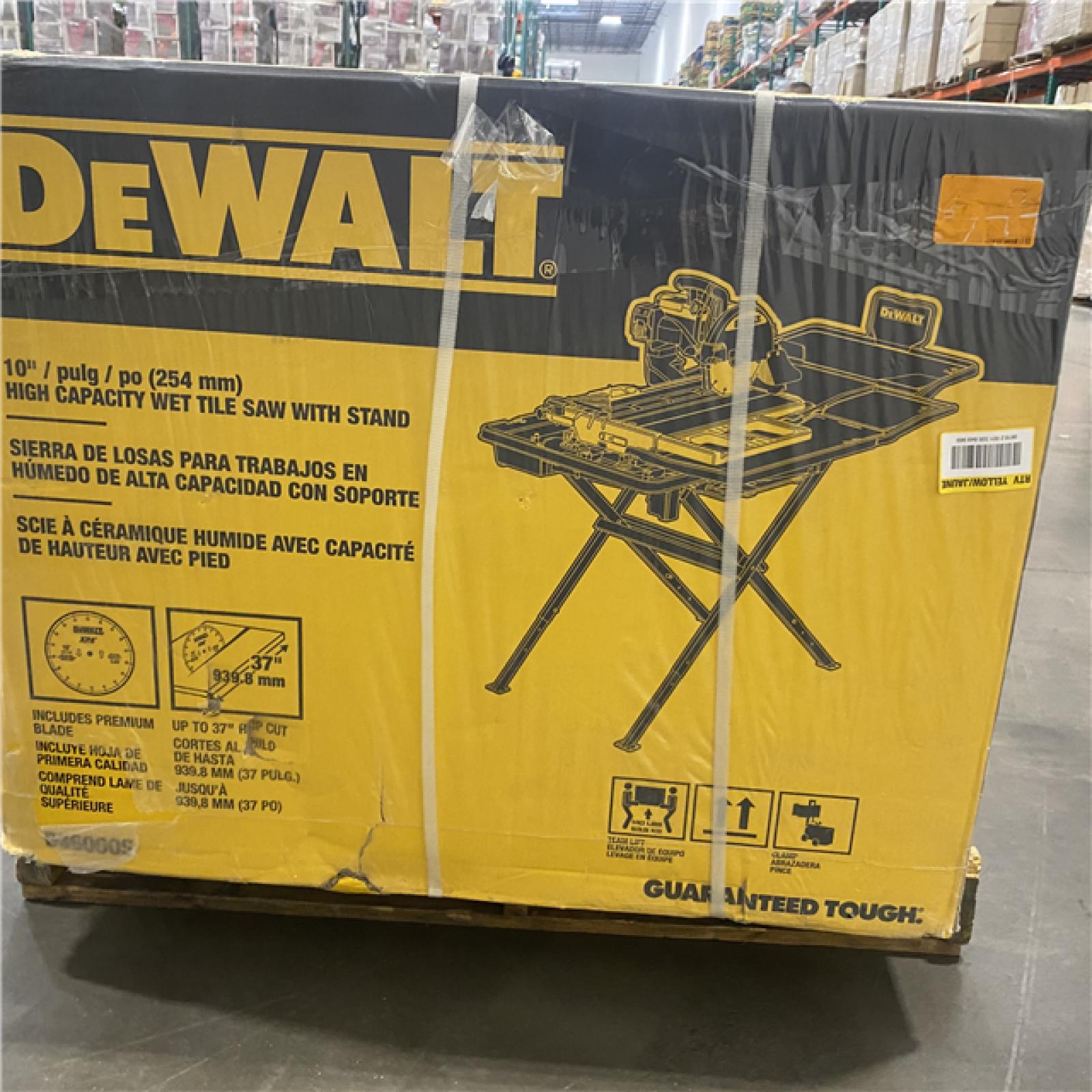 NEW- DeWALT D36000S 10 Professional Heavy Duty Wet Tile Saw Attachment W/ Stand