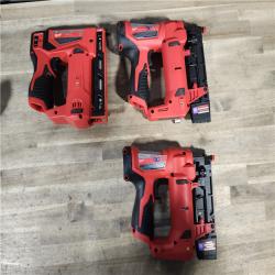 HOUSTON LOCATION - AS-IS MILWAUKEE 3 TOOL COMBO KIT W/ (2) BATTERY & CHARGER