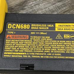 AS-IS DEWALT 20V MAX XR Lithium-Ion Electric Cordless 18-Gauge Brad Nailer (Tool Only)