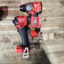 HOUSTON LOCATION - AS-IS (APPEARS LIKE NEW) Milwaukee FUEL 18V Lithium-Ion Brushless Cordless Hammer Drill and Impact Driver Combo Kit