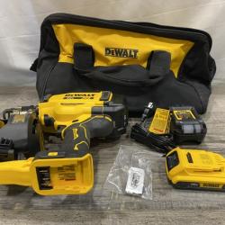 AS-IS DEWALT 20V MAX Lithium-Ion 15-Degree Electric Cordless Roofing Nailer Kit