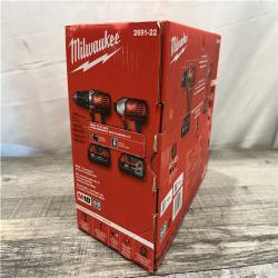 NEW - Milwaukee 18V Lithium-Ion Cordless Drill Driver/Impact Driver Combo Kit