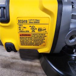 HOUSTON LOCATION - AS-IS DEWALT 60V MAX Cordless Brushless 4.5 in. to 6 in. Small Angle Grinder with Kickback Brake (Tool Only)