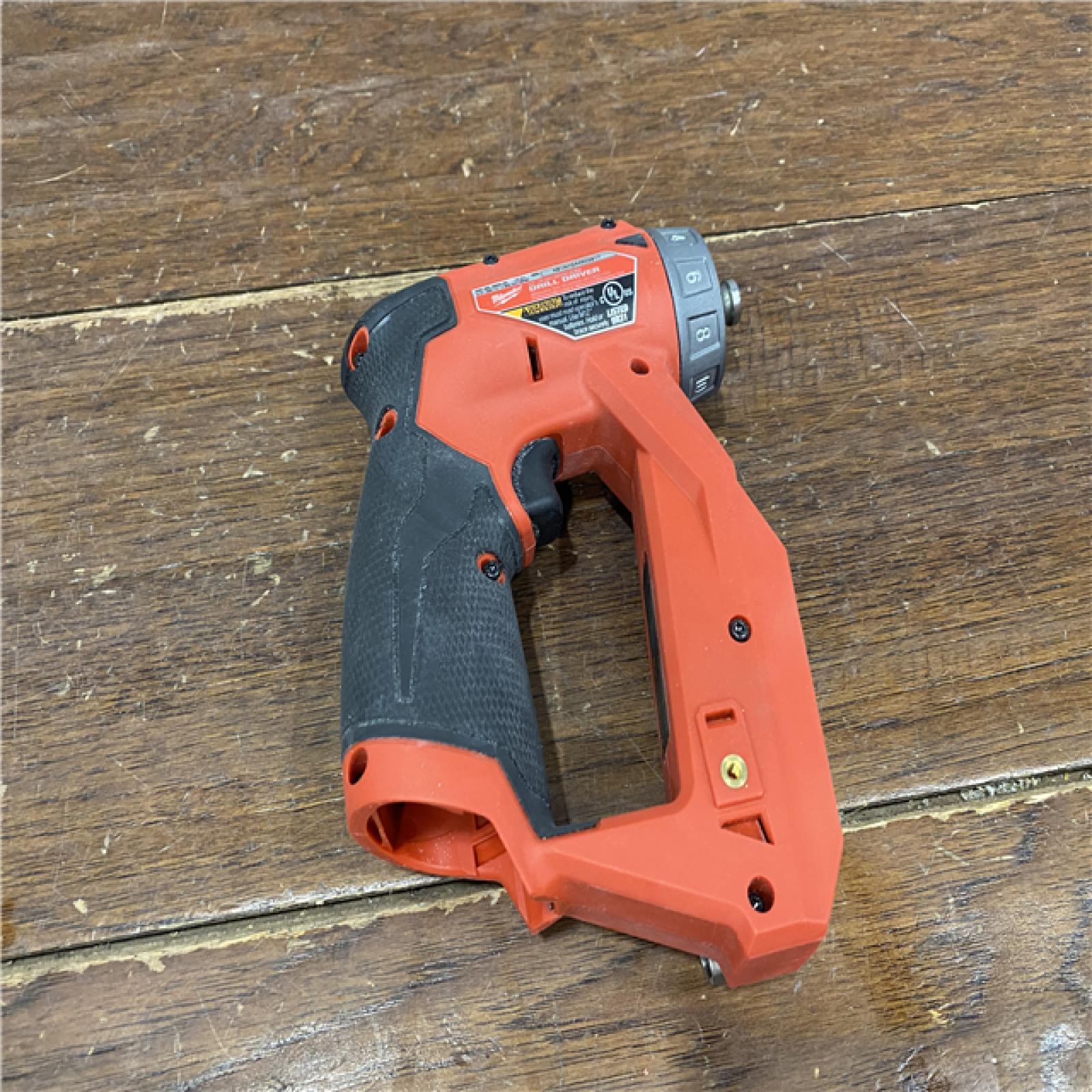 AS-IS Milwaukee M12 FUEL 12V Lithium-Ion Brushless Cordless 4-in-1 Installation 3/8 in. Drill Driver Kit with 4-Tool Heads
