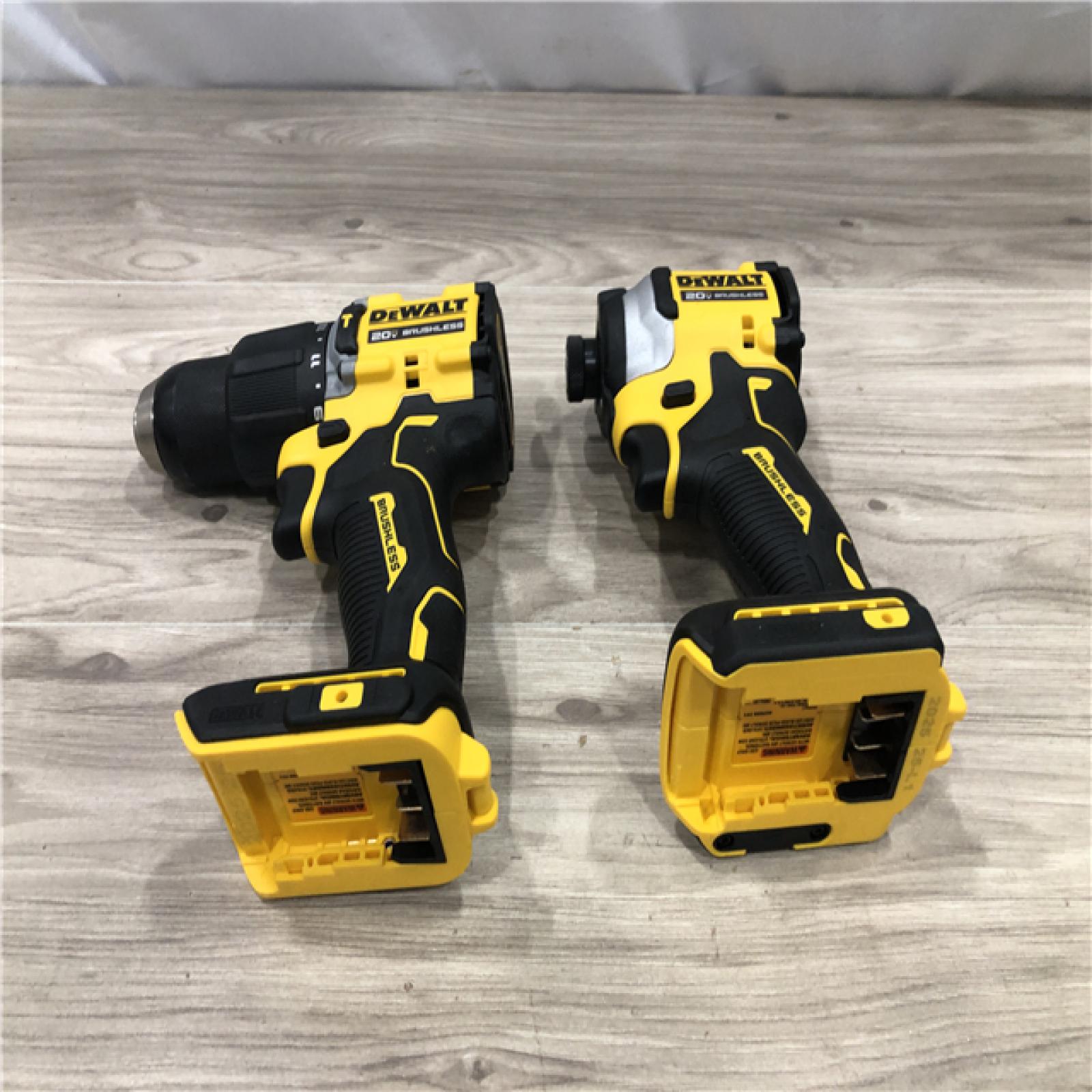 AS-IS DeWalt 20V MAX Atomic Cordless 2 Tool Compact Hammer Drill and Impact Driver Kit