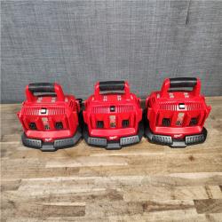 HOUSTON LOCATION - AS-IS (3) Milwaukee 18-Volt Lithium-Ion 6-Port Sequential Battery Charger
