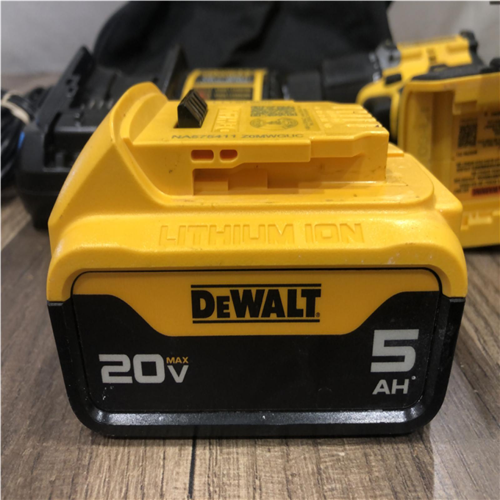 AS-IS DEWALT ATOMIC 20V Lithium-Ion Cordless 1/2 in. Hammer Drill Kit
