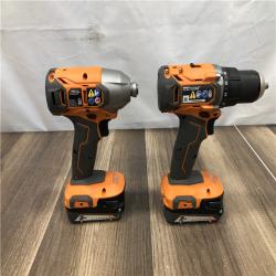 AS-IS RIDGID 18V Cordless 2-Tool Combo Kit with Drill/Driver kit