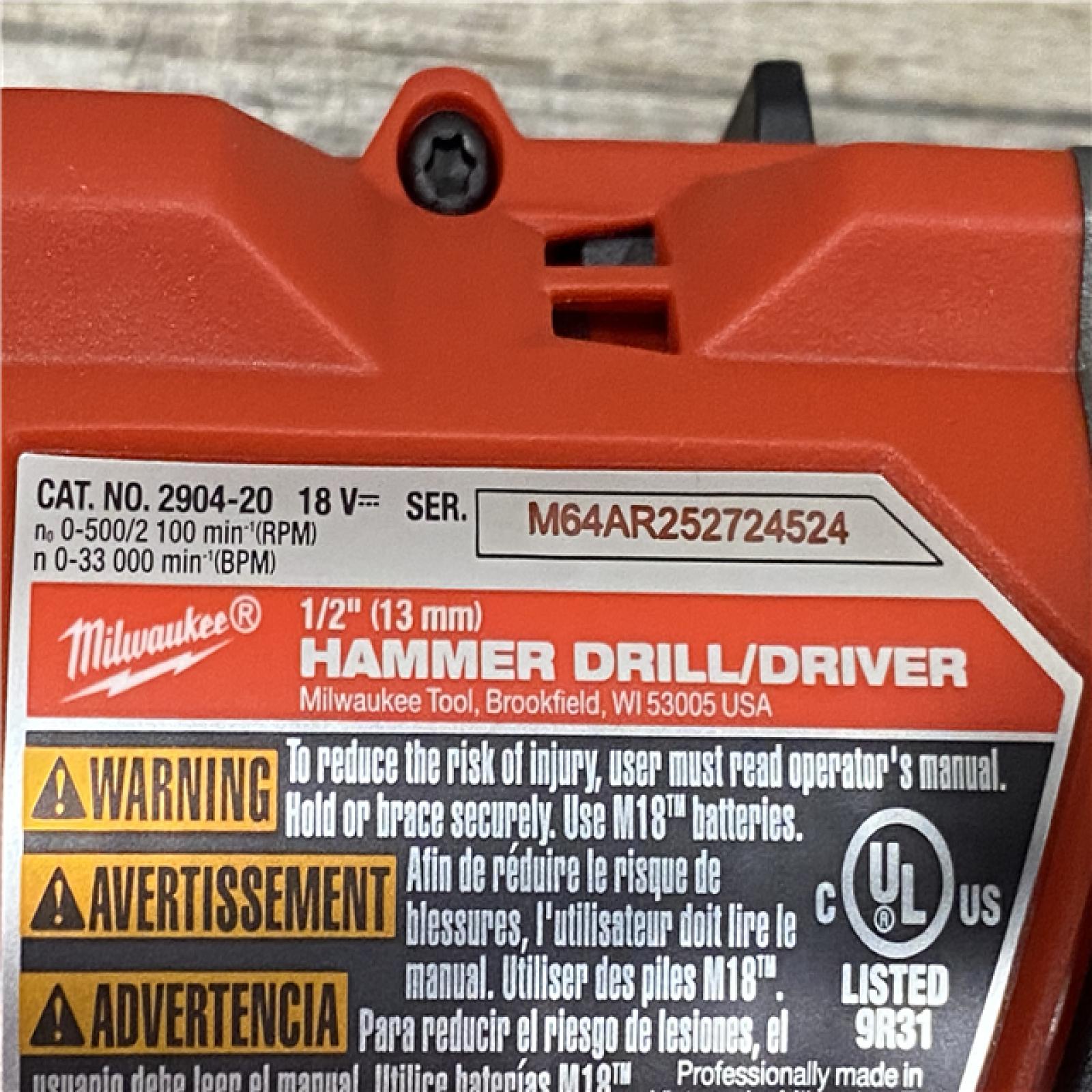 LIKE NEW - Milwaukee  FUEL 18V Lithium-Ion Brushless Cordless Hammer Drill and Impact Driver Combo Kit