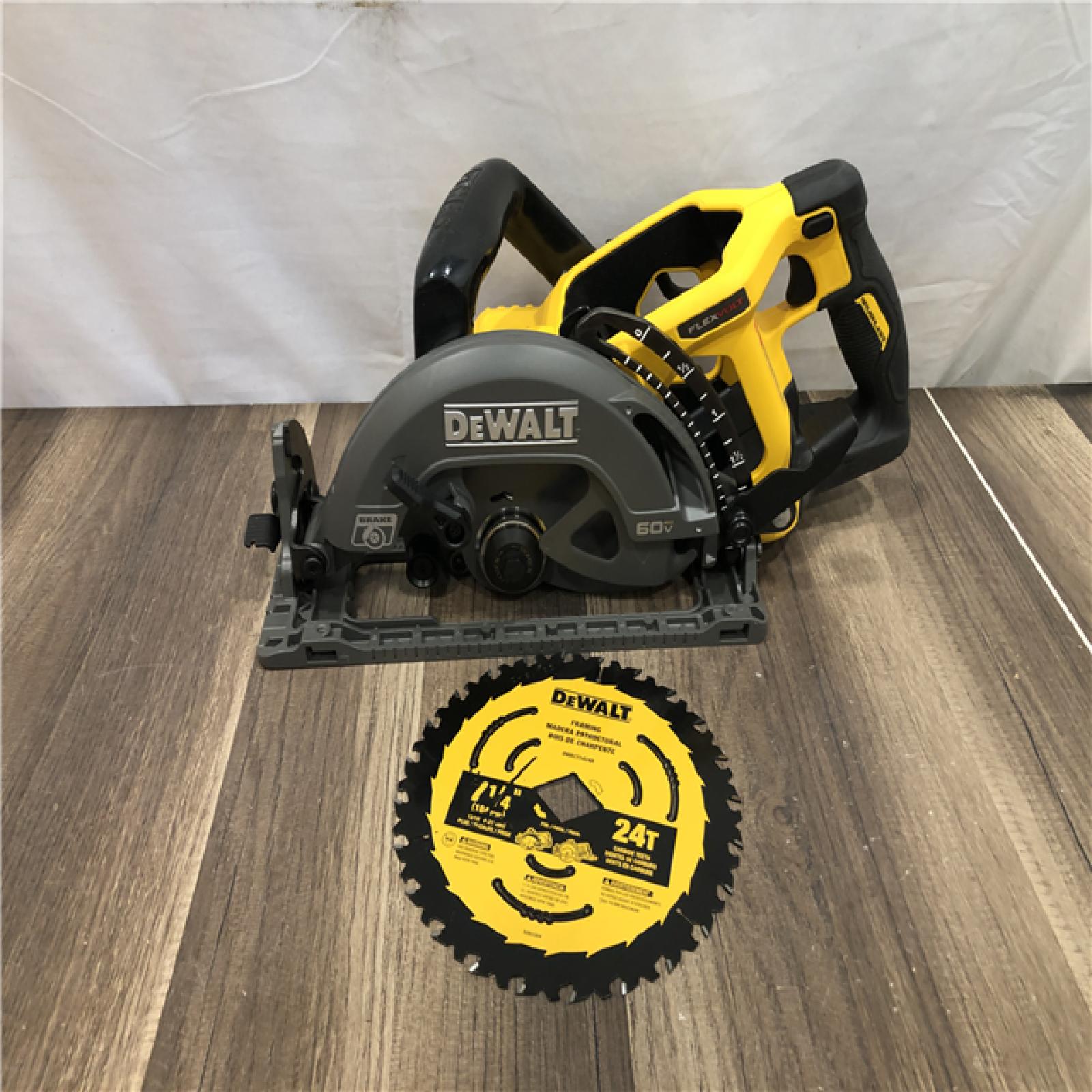 AS-IS DEWALT FLEXVOLT 60V MAX Cordless Brushless 7-1/4 in. Wormdrive Style Circular Saw (Tool Only)