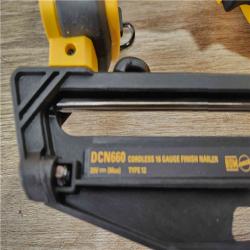 Phoenix Location Appears NEW DEWALT 20V MAX XR Lithium-Ion Electric Cordless 16-Gauge Angled Finishing Nailer (Tool Only) DCN660B
