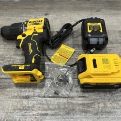 AS-IS DEWALT ATOMIC 20V Lithium-Ion Cordless 1/2 in. Hammer Drill Kit