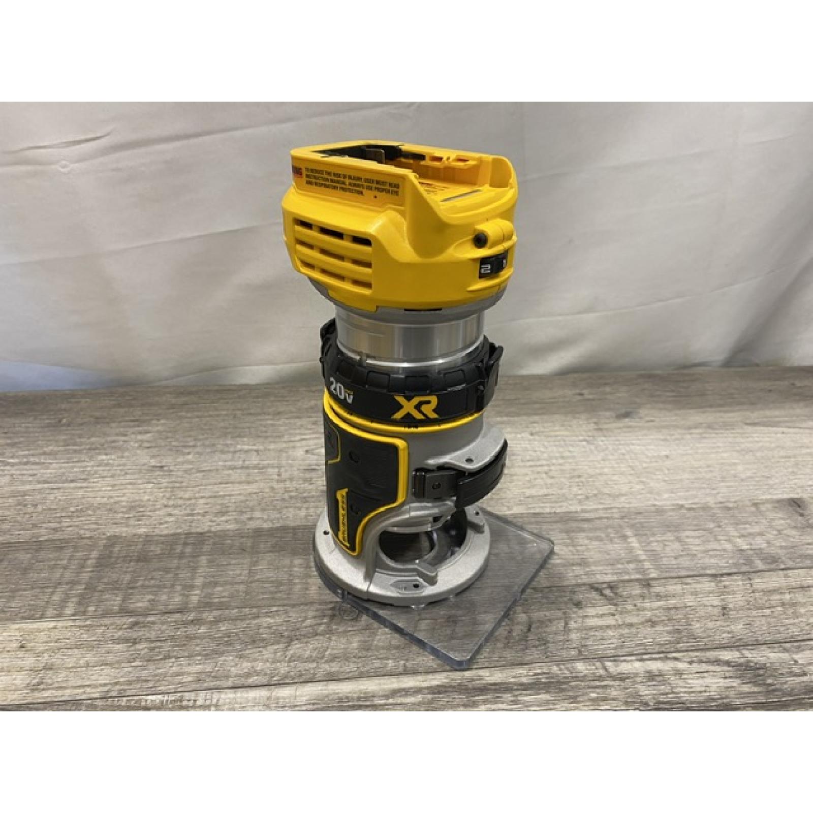 AS-IS DEWALT 20V MAX XR Cordless Brushless Fixed Base Compact Router (Tool Only)