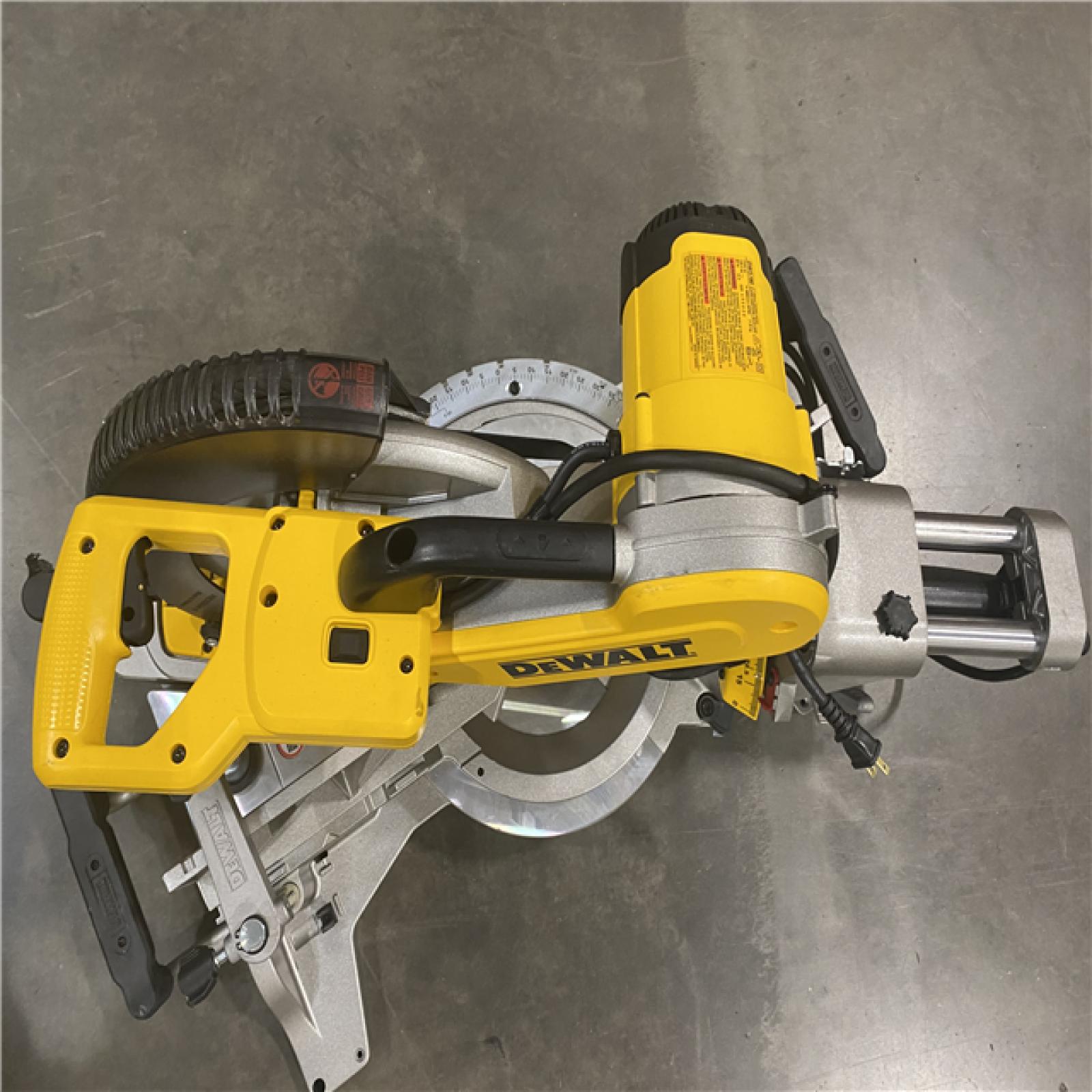 As-Is- DEWALT 12 Double Bevel Sliding Compound Miter Saw