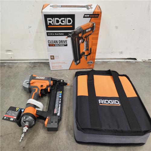 Phoenix Location NEW RIDGID Pneumatic 18-Gauge 2-1/8 in. Brad Nailer with CLEAN DRIVE Technology, Tool Bag, and Sample Nails