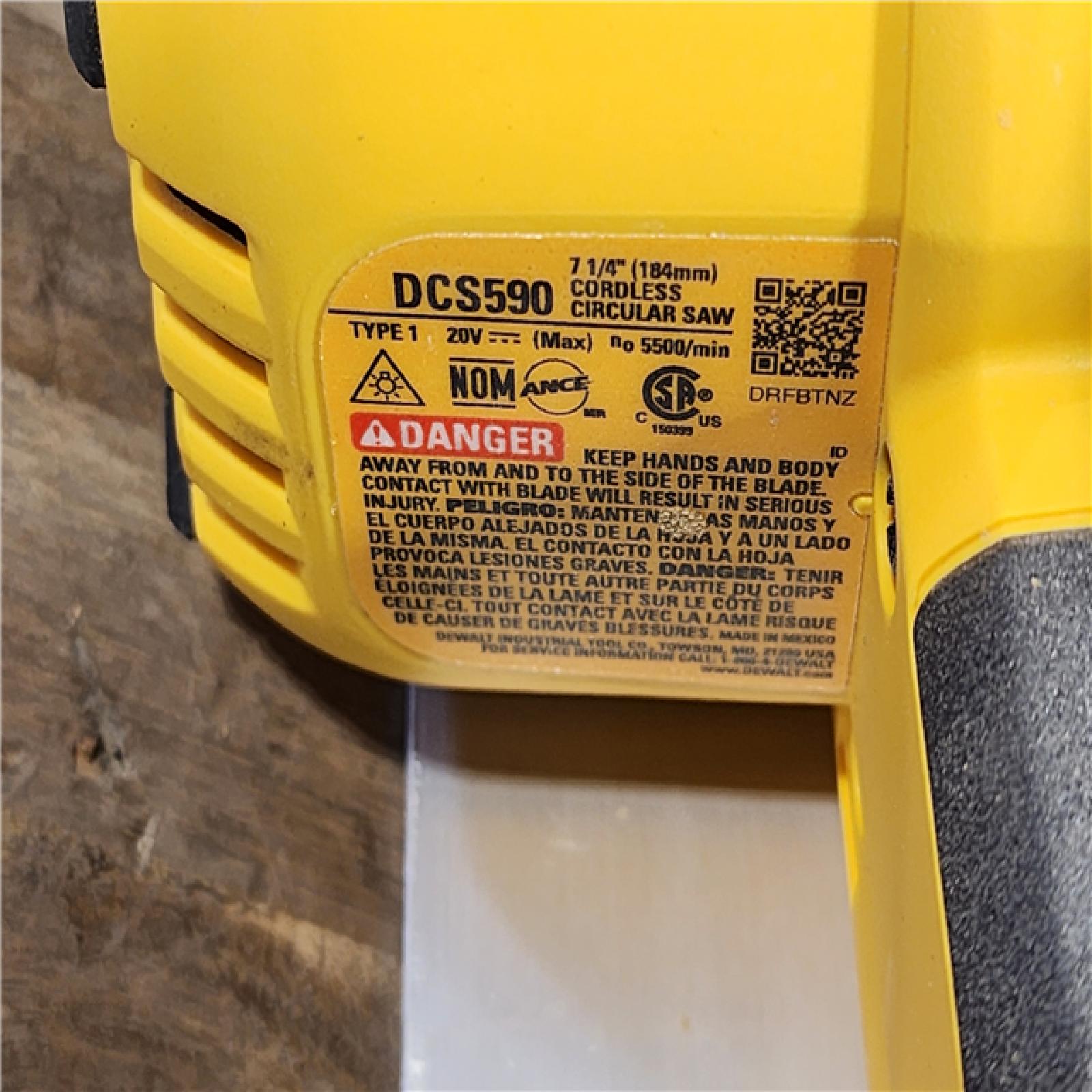 HOUSTON LOCATION - AS-IS DEWALT 20-Volt MAX 7-1/4 in. Cordless Circular Saw (Tool Only)