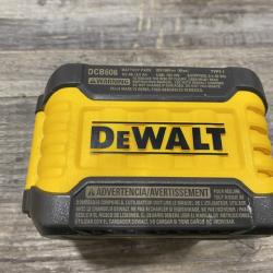 AS-IS DEWALT FLEXVOLT 20V/60V MAX Lithium-Ion 6.0Ah Battery Pack with 6 Amp Output Charger