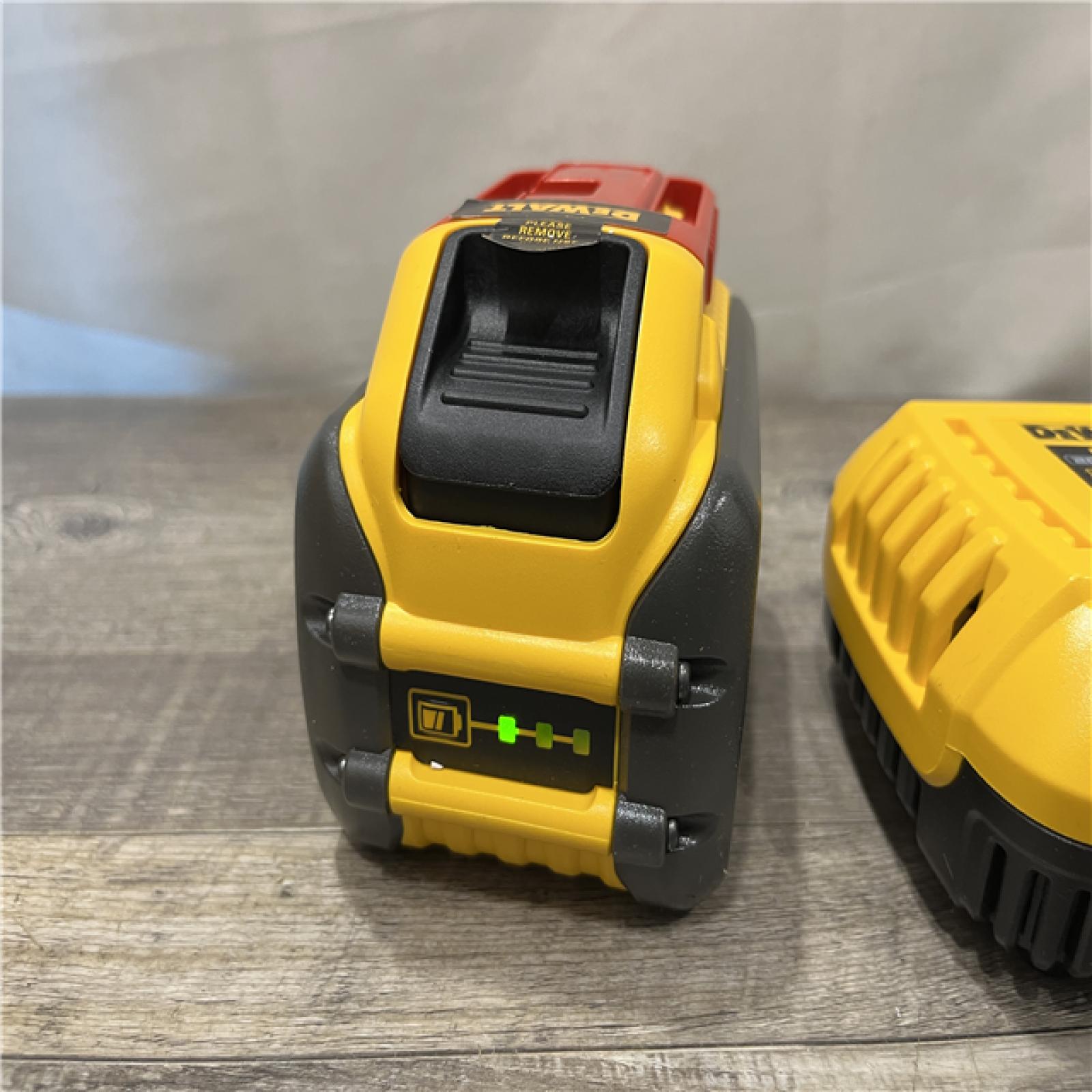AS-IS DEWALT 20V/60V MAX FLEXVOLT Lithium-Ion 9.0Ah Battery and Charger Starter Kit