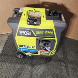 HOUSTON LOCATION - AS-IS RYOBI 2,300-Watt Recoil Start Bluetooth Super Quiet Gasoline Powered Digital Inverter Generator with CO Shutdown Sensor