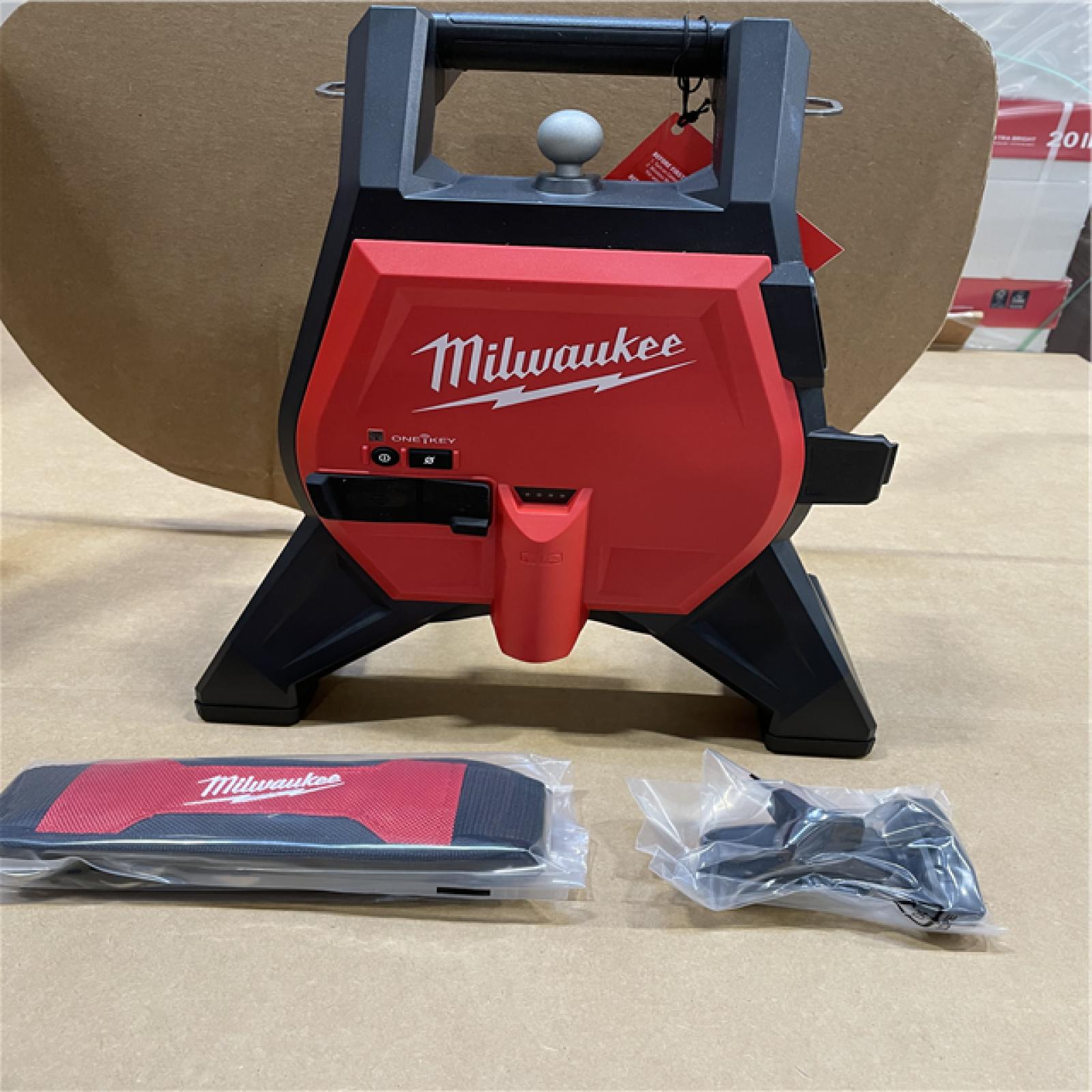 AS-IS-MILWAUKEE M12 Compact Drain Line Inspection Powered Base for Inspection Sewer Cameras