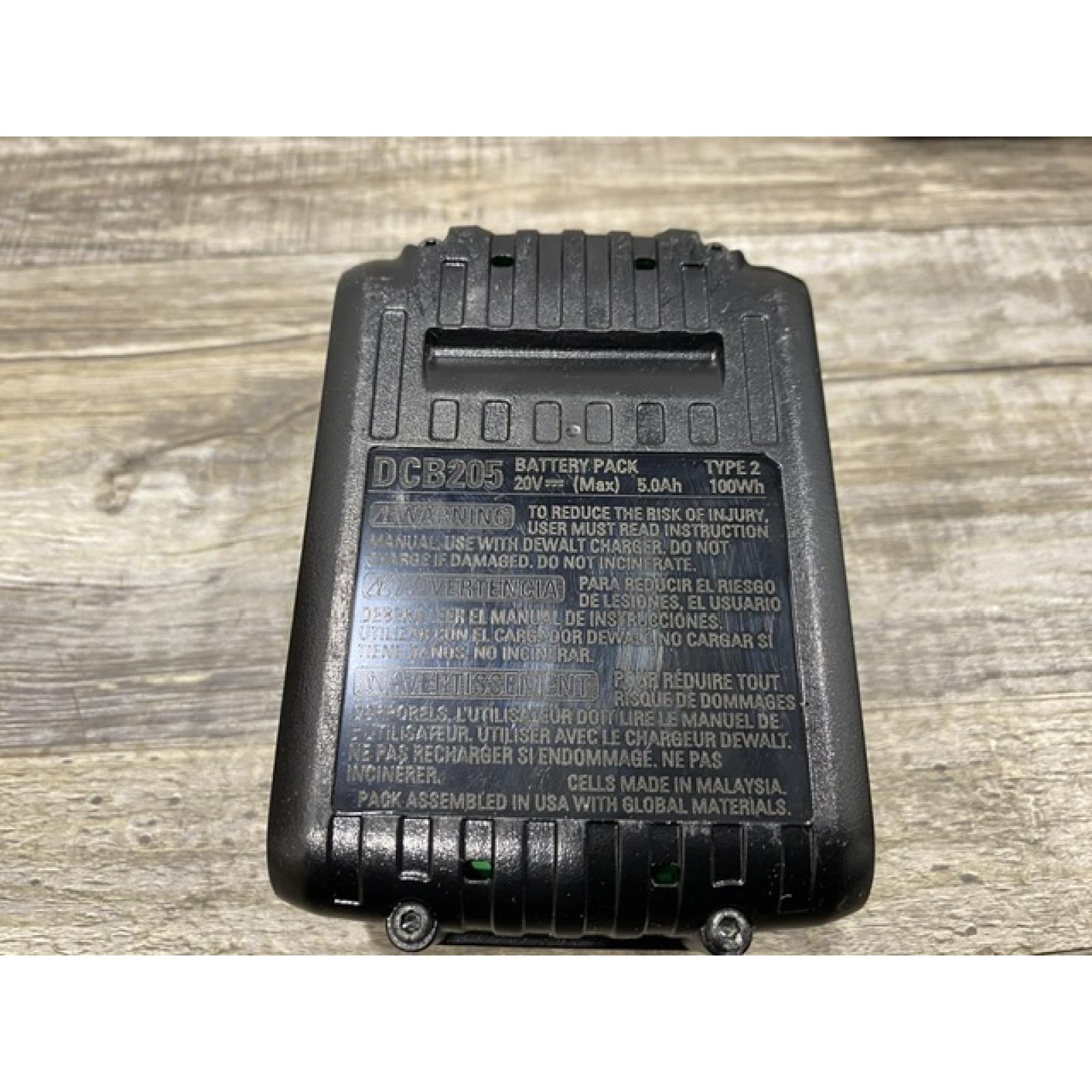 AS-IS DEWALT 20-Volt Maximum XR 5.0 Ah Battery Pack and Charger Kit