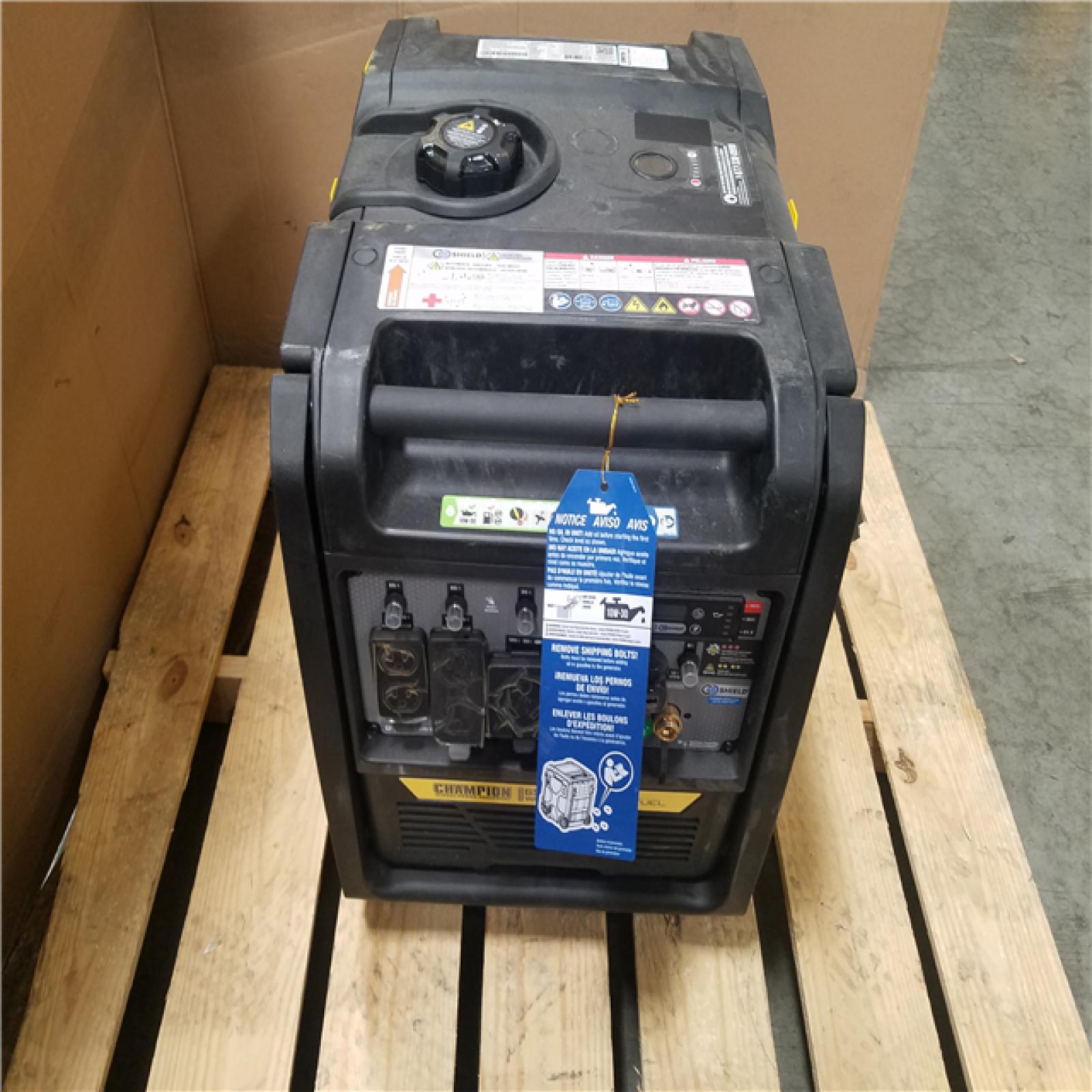 CALIFORNIA AS-IS CHAMPION DUAL FUEL PORTABLE GENERATOR