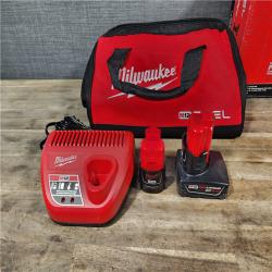 HOUSTON LOCATION - AS-IS Milwaukee FUEL 12-Volt Lithium-Ion Brushless Cordless Hammer Drill and Impact Driver Combo Kit