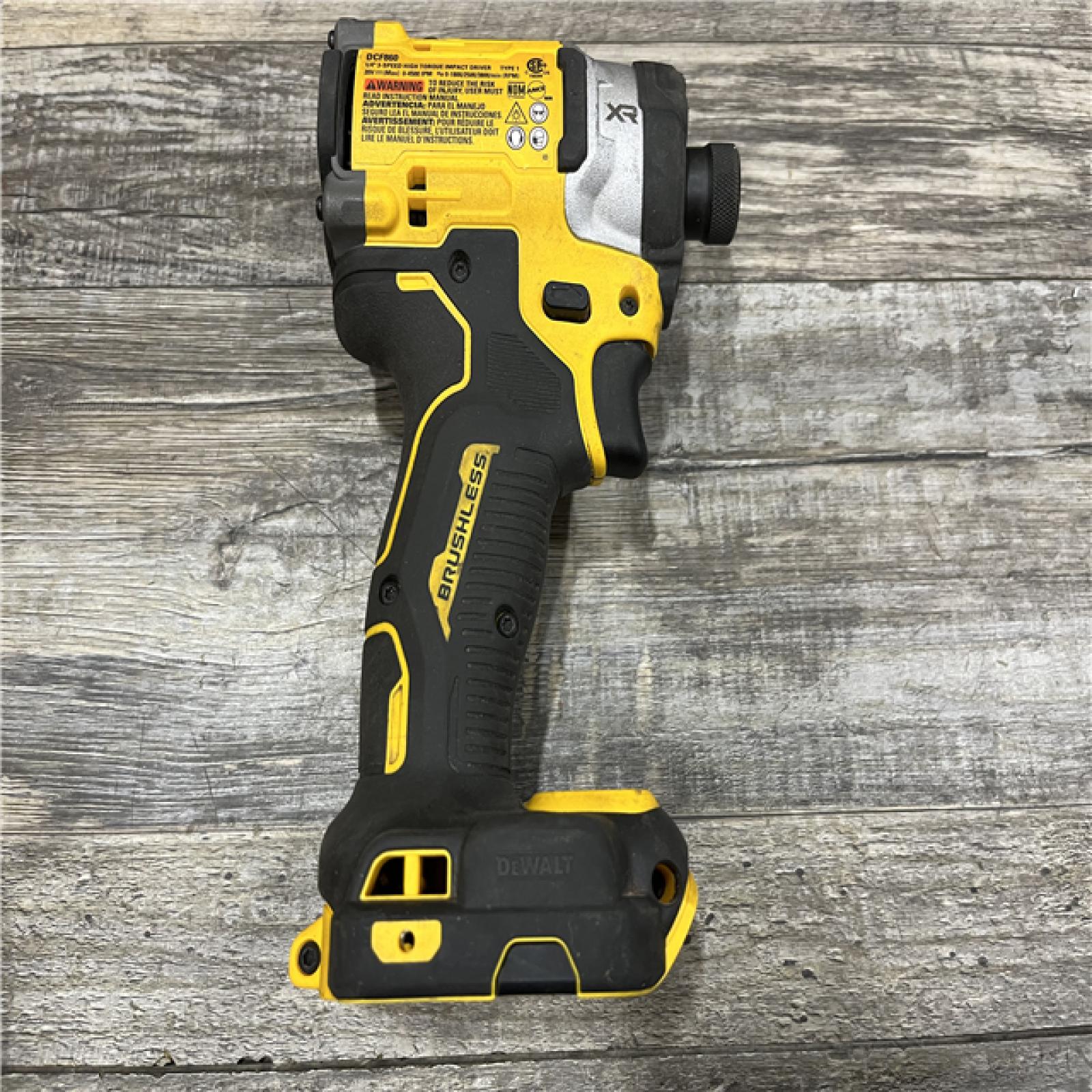 AS-IS DEWALT 20V MAX XR Lithium-Ion Brushless Cordless 3-Speed High Torque 1/4 in. Impact Driver Kit