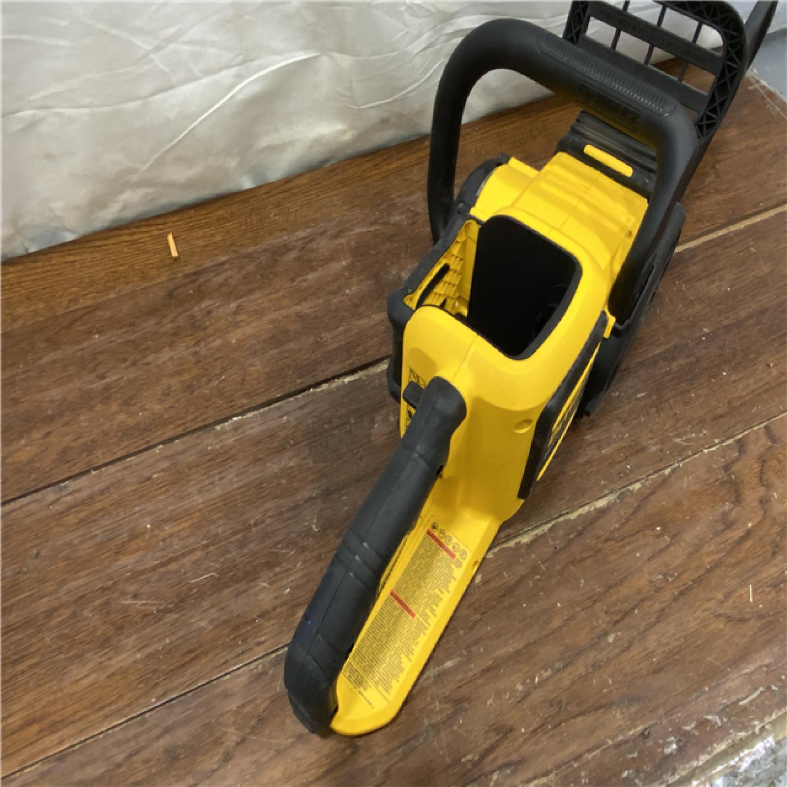AS-IS DEWALT  FLEXVOLT 60V MAX 16in. Brushless Cordless Battery Powered Chainsaw Kit with (1) FLEXVOLT 2 Ah Battery & Charger