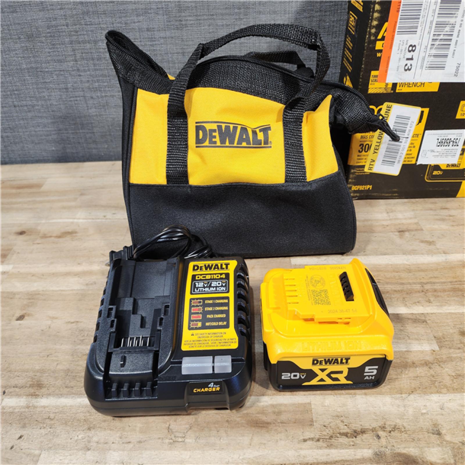 HOUSTON LOCATION - AS-IS (APPEARS LIKE NEW) DEWALT ATOMIC 20V MAX Lithium-Ion Brushless Cordless 1/2 in. Variable Speed Impact Wrench Kit