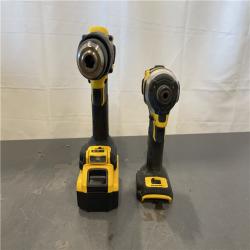 AS-IS - DEWALT 20V MAX XR Hammer Drill and ATOMIC Impact Driver 2 Tool Cordless Combo Kit