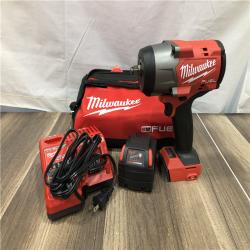 AS-IS  Milwaukee FUEL 18V Lithium-Ion Brushless Cordless 1/2 in. Impact Wrench w/Friction Ring Kit