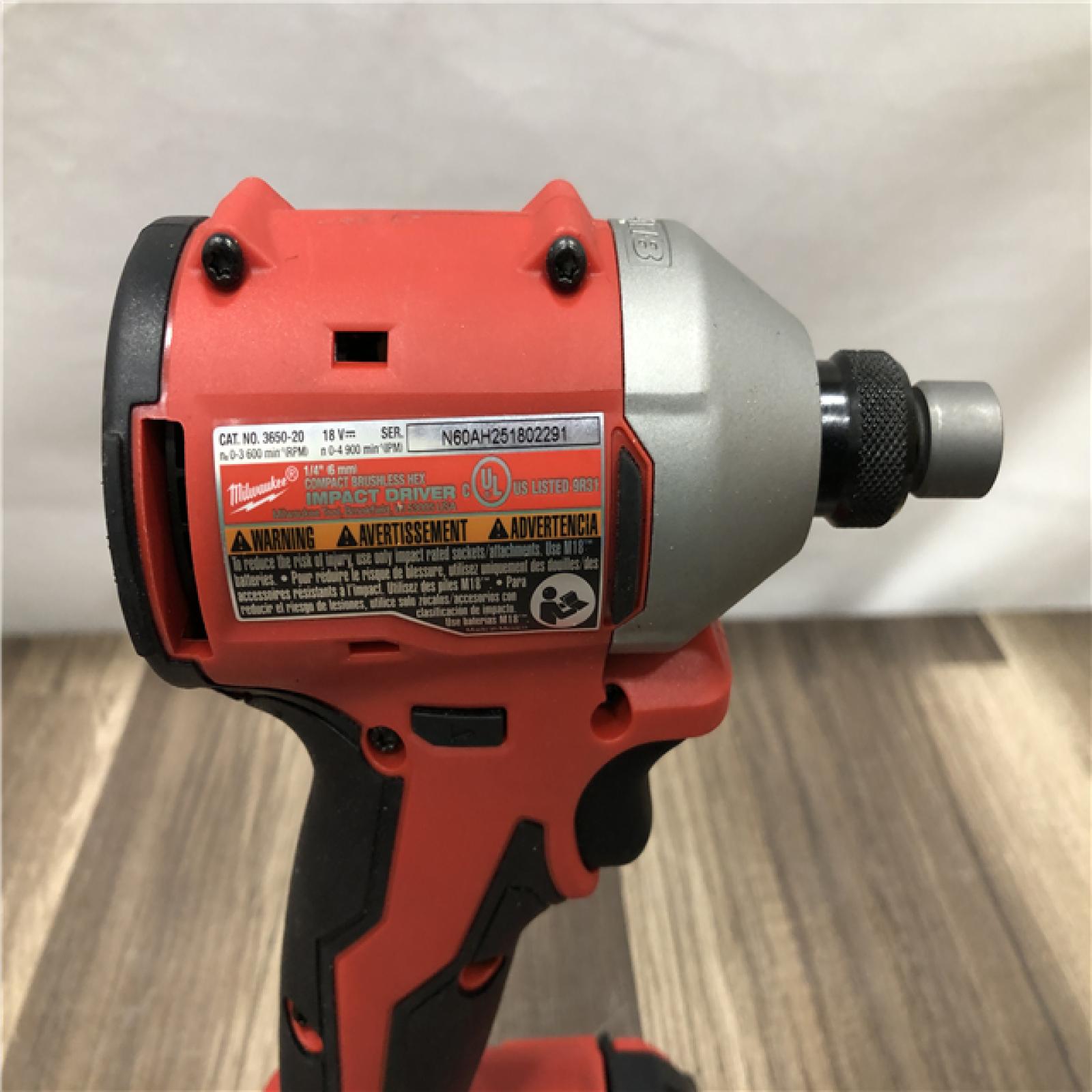 AS-IS Milwaukee 18V Lithium-Ion Brushless Cordless Compact Drill/Impact Combo Kit