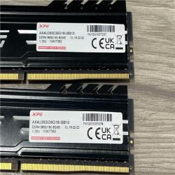 AS-IS XPG GAMMIX D10 16GB (2x8GB) RAM DDR4 3600MHz AX4U360038G18I-BB10 Gaming Ram