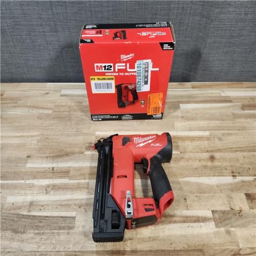 HOUSTON LOCATION - AS-IS Milwaukee FUEL 12-Volt Lithium-Ion Brushless Cordless 18-Gauge 1-1/2 in. Compact Brad Nailer (Tool Only)