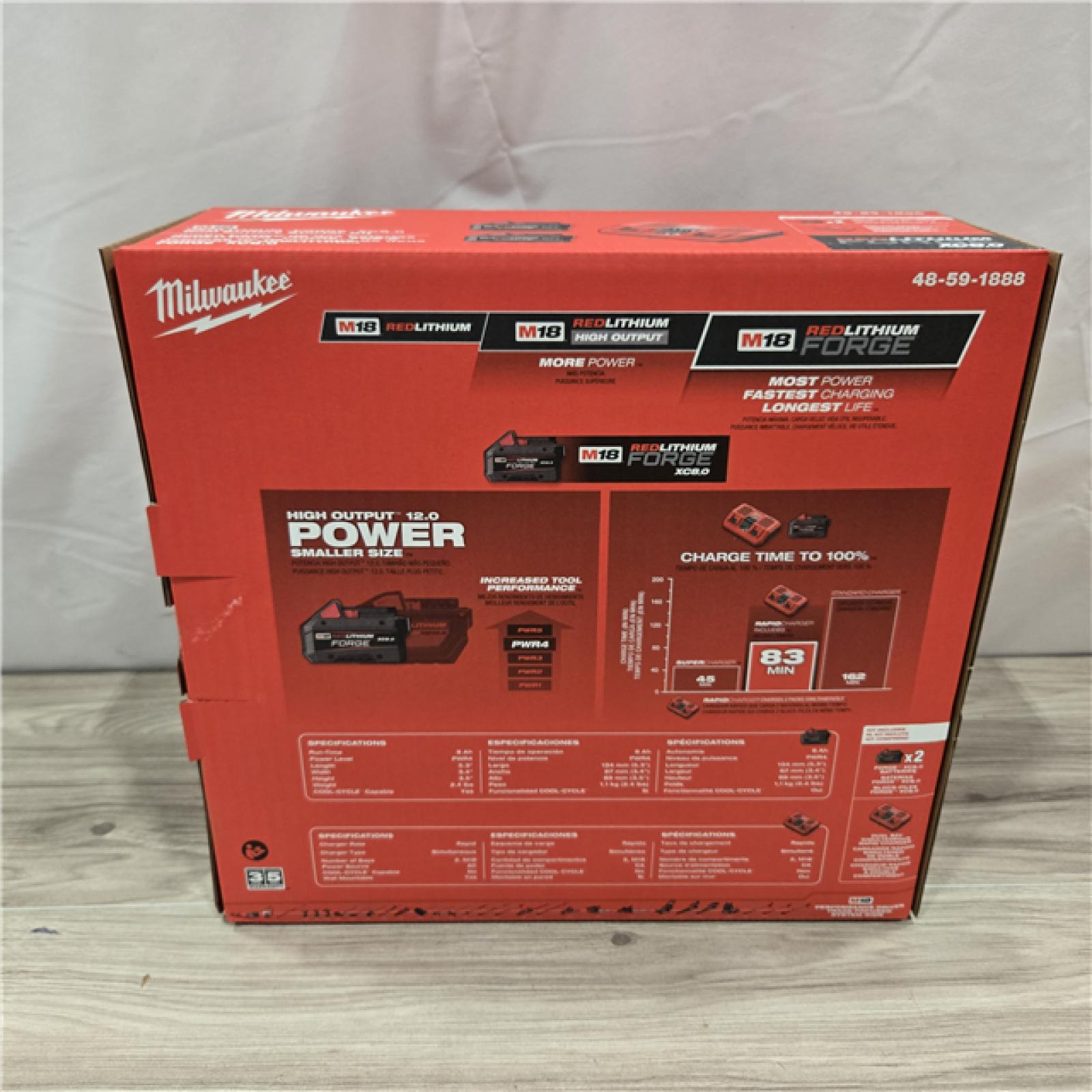 NEW! - M18 18-Volt Lithium-Ion REDLITHIUM FORGE Starter Kit