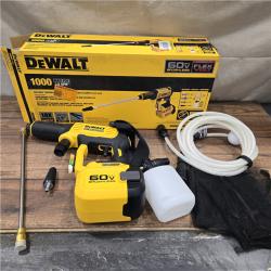AS-IS DEWALT FLEXVOLT 60V MAX 1000 PSI 1.0 GPM Cold Water Cordless Battery Power Cleaner (Tool Only)