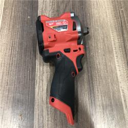 AS-IS Milwaukee FUEL 12V Lithium-Ion Brushless Cordless Stubby 1/2 in. Impact Wrench (Tool-Only)