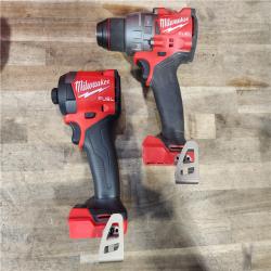 HOUSTON LOCATION - AS-IS MILWAUKEE FUEL 18V Lithium-Ion Brushless Cordless Hammer Drill and Impact Driver Combo Kit