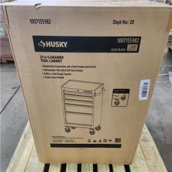 Phoenix LIKE NEW Husky Tool Storage 27 in. W x 18 in. D 5-Drawer Gloss Black Rolling Tool Cabinet