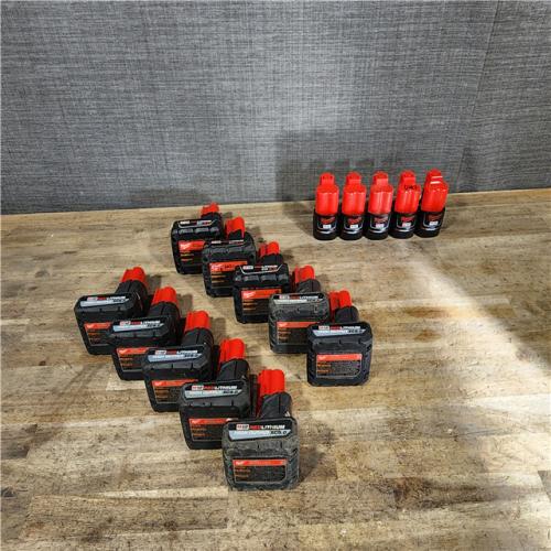 HOUSTON LOCATION - AS-IS MILWAUKEE BATTERY PACK QTY - 15