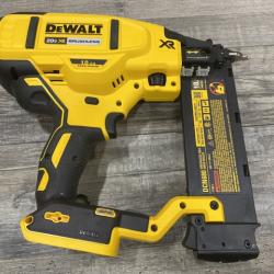 AS-IS DEWALT 20V MAX XR Lithium-Ion Electric Cordless 18-Gauge Brad Nailer (Tool Only)